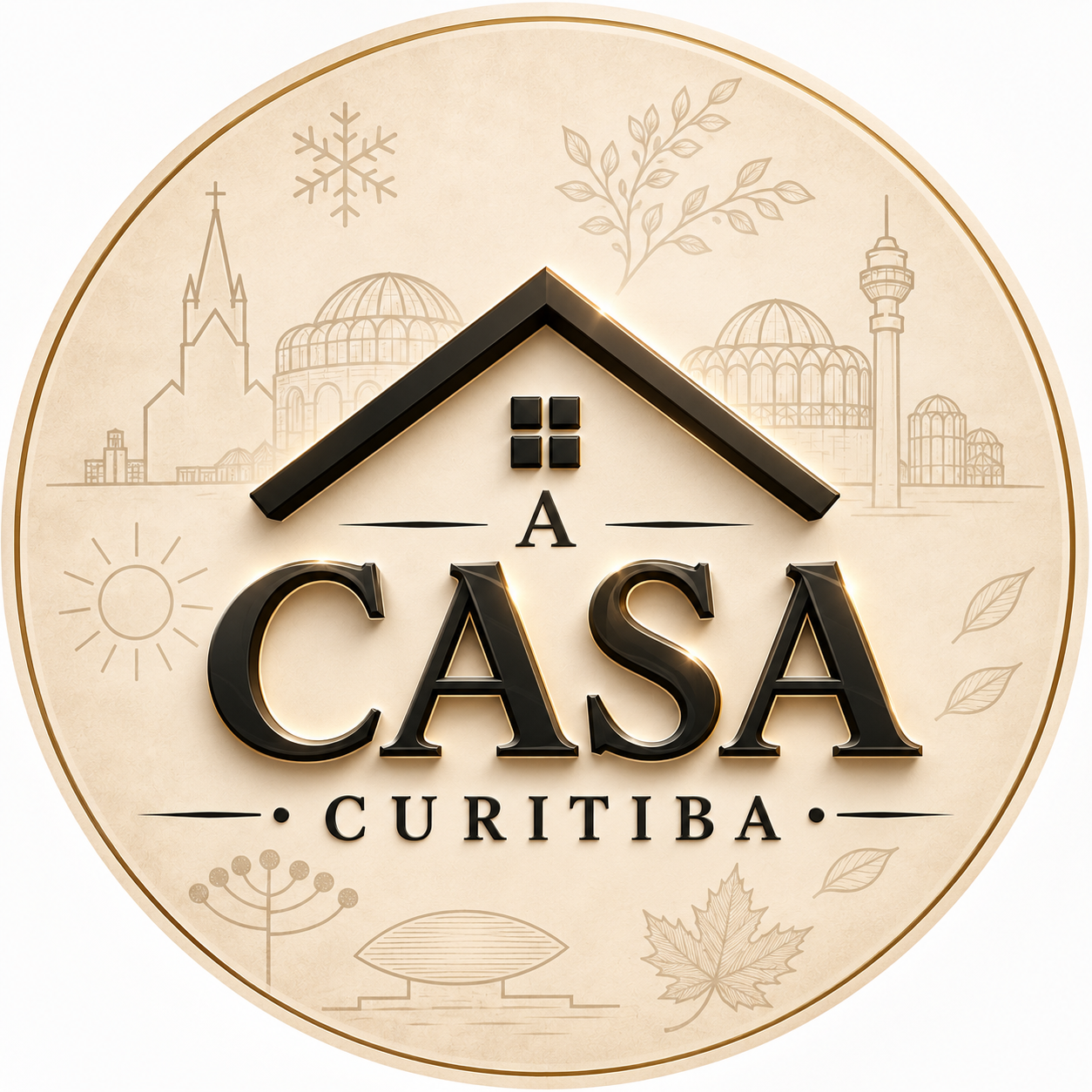 Selo institucional A CASA Curitiba